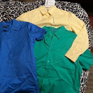 Button up Port Authority.. yellow one is long sleeve a size S.. rest are meds